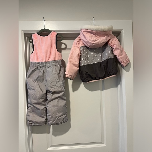 OSH KOSH pink baby toddler two piece winter snow suit , 24M - Picture 5 of 8